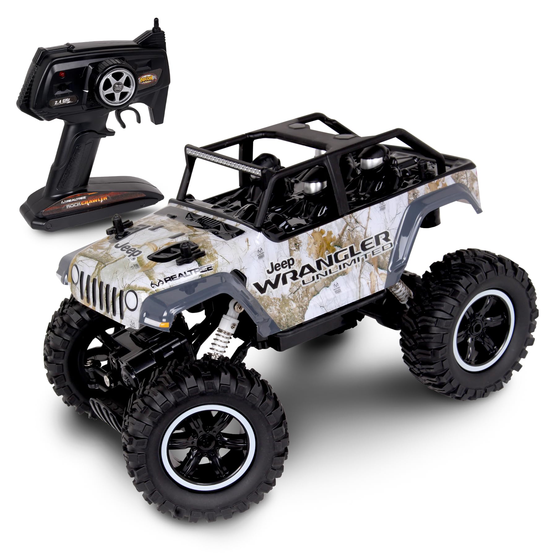 ラジコンJeep Wrangler Unlimited C/R Edition Realtree 4x4 Off-Road Rock Crawler with Jeep Wrangler Design.